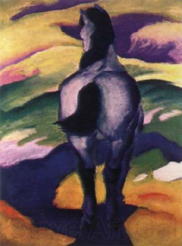 Franz Marc blue horse ll Norge oil painting art